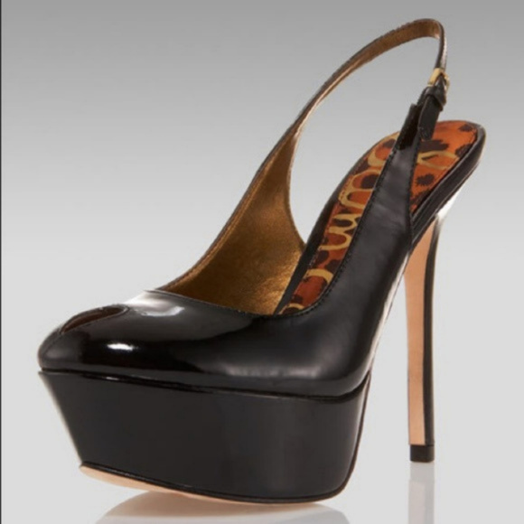 Sam Edelman Shoes - {Sam Edelman} "Novato" Black Peep Toe Heels